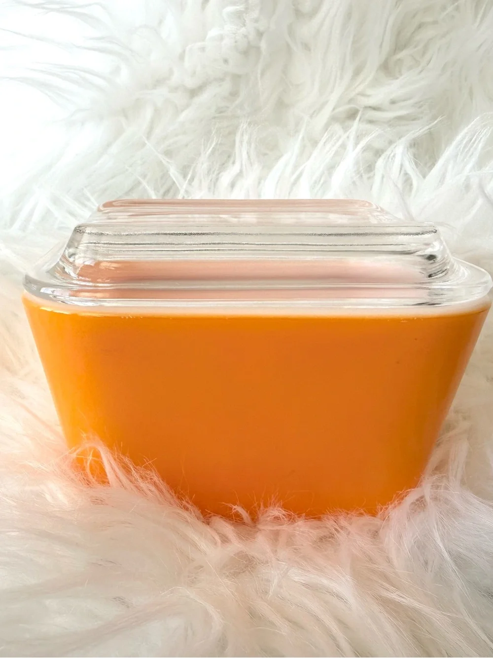 Vintage Pyrex 501-B Orange Fridgie 1.5 Cup Refrigerator Dish 501-C Lid